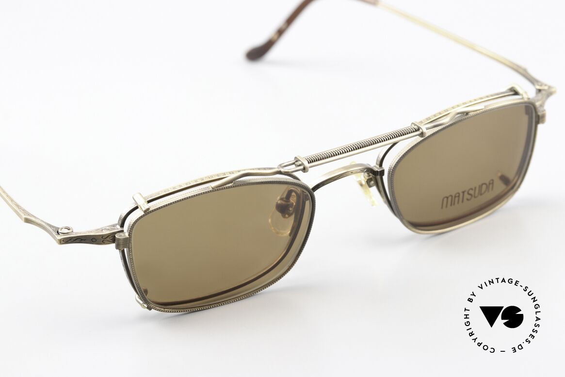 Matsuda 10133 Clip On Frame Titanium 90s, true craftsmanship (MADE in JAPAN), which takes time!, Made for Men and Women