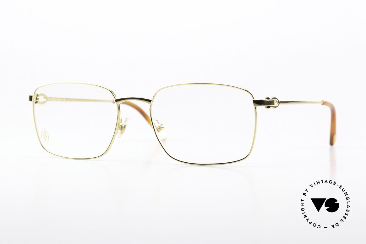 Cartier C-Decor Metal Gold-Plated Eyeglasses, classic CARTIER luxury eyeglasses for gentlemen, Made for Men