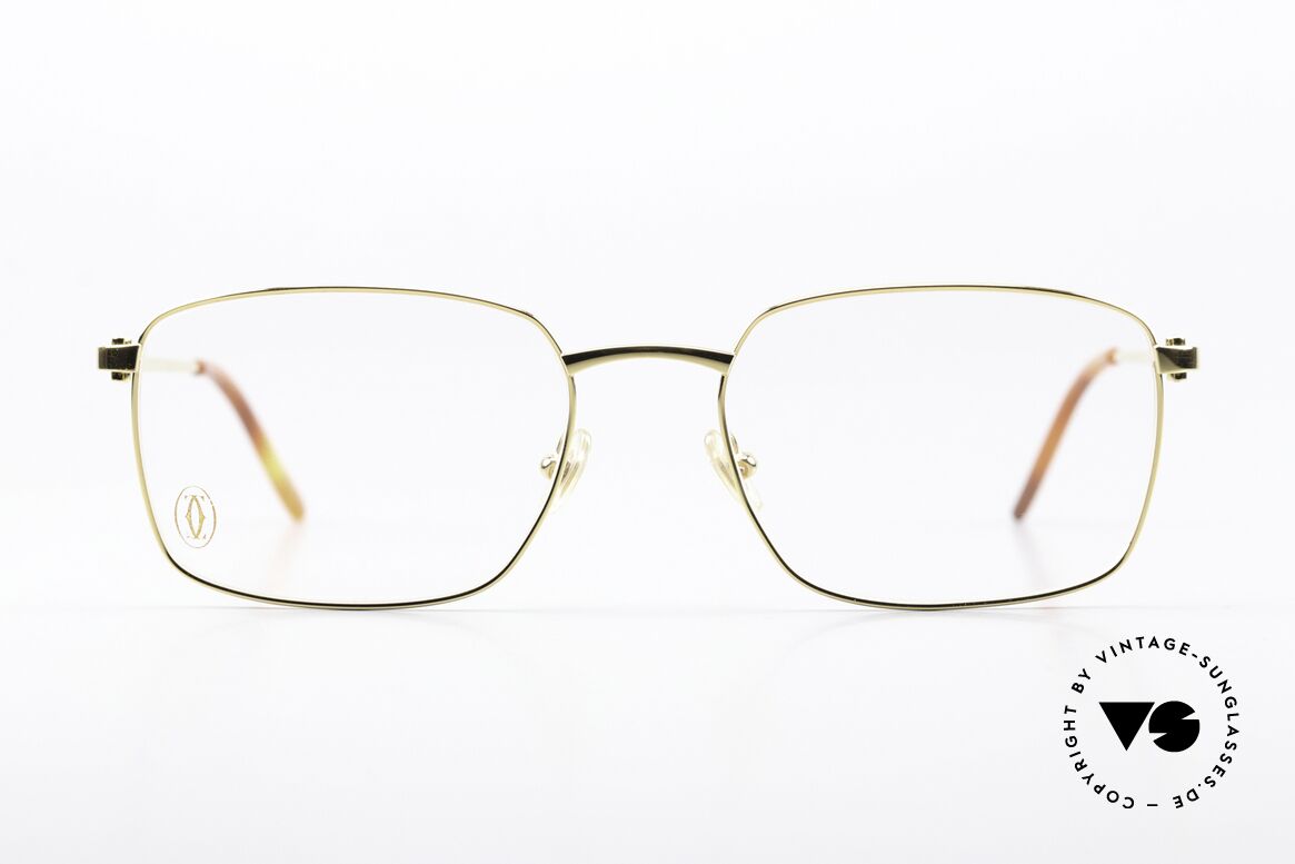 Cartier C-Decor Metal Gold-Plated Eyeglasses, model of the C-Decor series; large size 56x18, 140, Made for Men