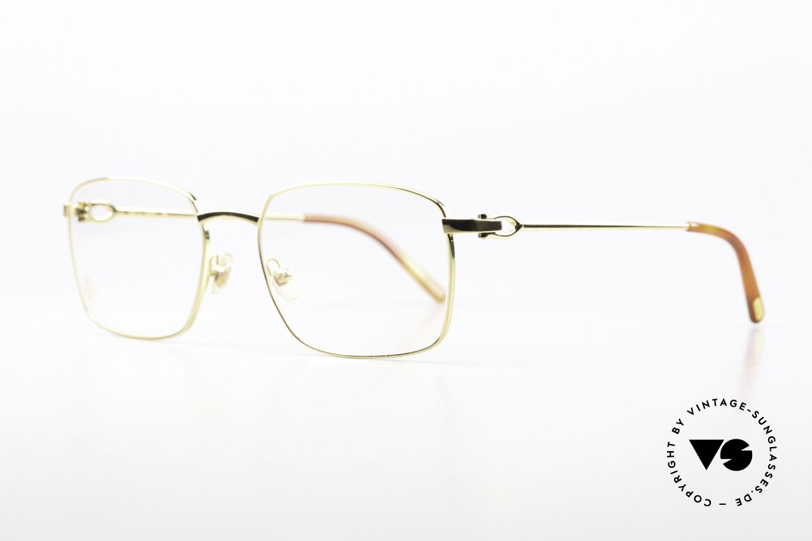 Cartier C-Decor Metal Gold-Plated Eyeglasses, precious original in a timeless design, top quality, Made for Men