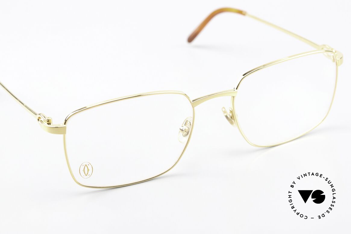 Cartier C-Decor Metal Gold-Plated Eyeglasses, unworn model; including original Cartier packaging, Made for Men