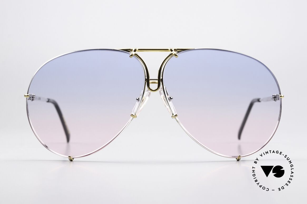 Porsche 5621 Unique Baby-Blue Pink Tint, the 1980's legend with interchangeable sun lenses, Made for Men