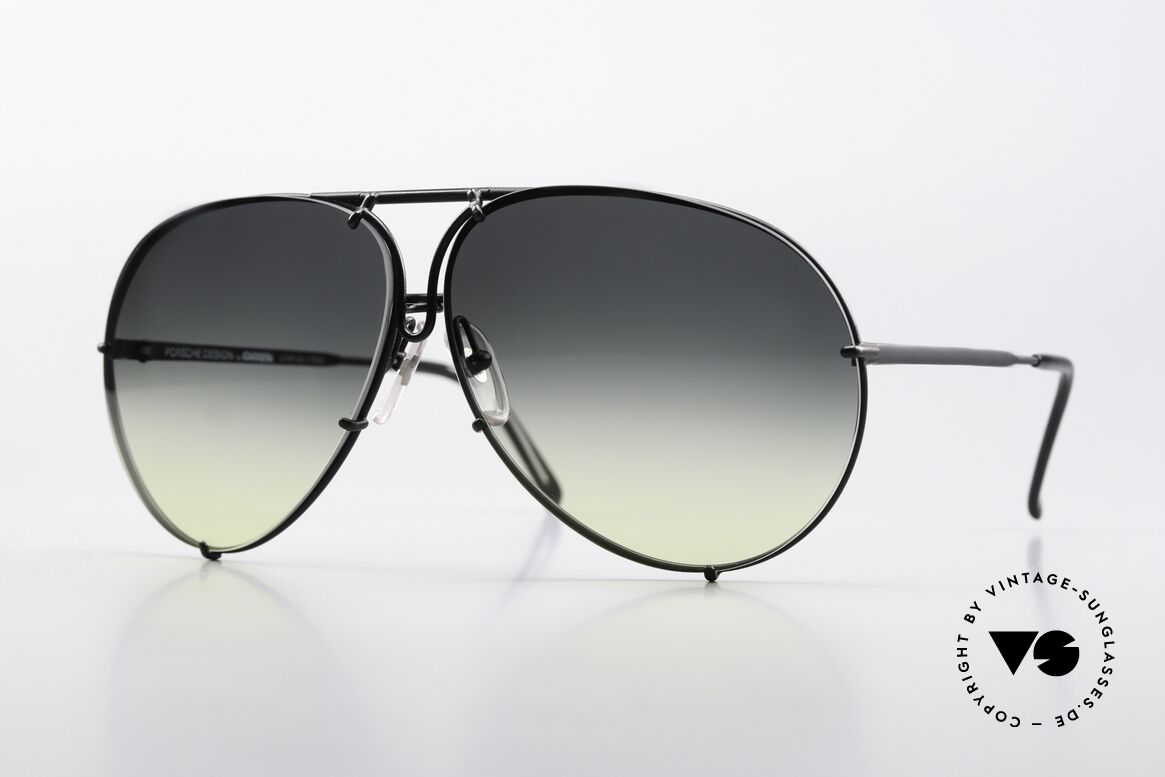 Porsche 5621 Customized Gray Yellow, Porsche Design by CARRERA sunglasses; the classic!, Made for Men