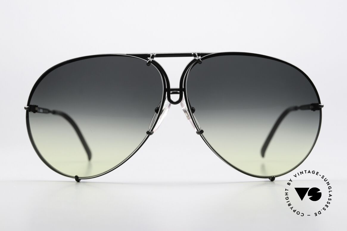 Porsche 5621 Customized Gray Yellow, the 1980's legend with interchangeable sun lenses, Made for Men