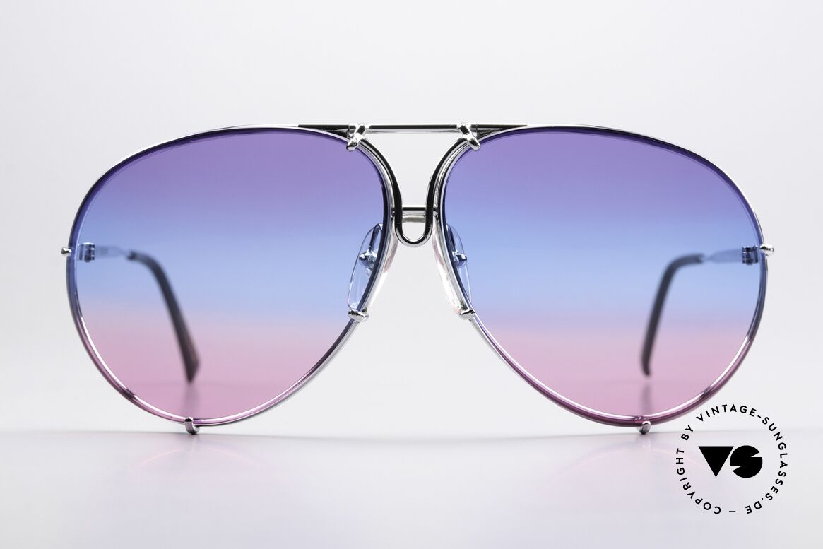 Porsche 5621 Customized Purple Blue Pink, the 1980's legend with interchangeable sun lenses, Made for Men