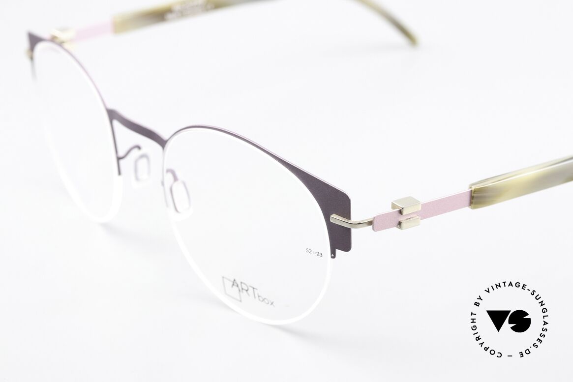 Bajazzo Candy 2 Semi Rimless Panto Frame, here a women's metal frame (panto-style); purple, Made for Women