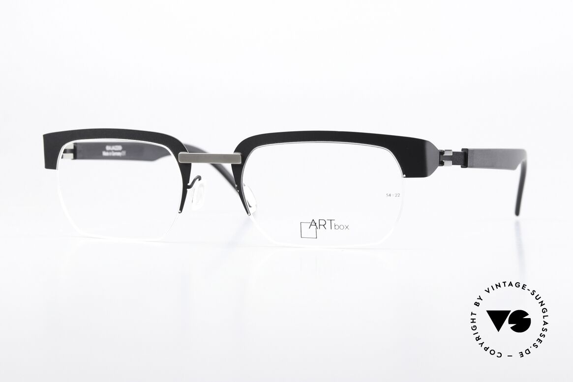 Bajazzo Cado 2 Square Frame Semi Rimless, Bajazzo glasses, mod. Cado 1, color S3, 54-22, Made for Men