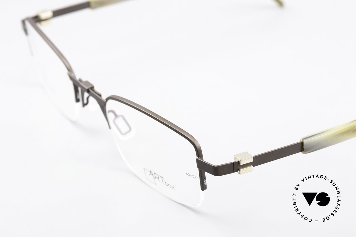 Bajazzo Costa 2 Nylor Eyewear Gentlemen, here a men's metal frame (square design); brown, Made for Men