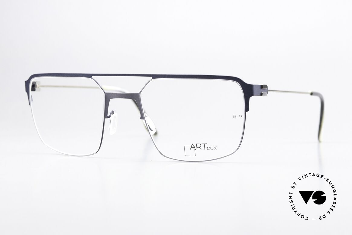 Bajazzo Enzo 3 Square Metal Frame Unisex, Bajazzo glasses, model Enzo 3, size 51-19, 135, Made for Men and Women