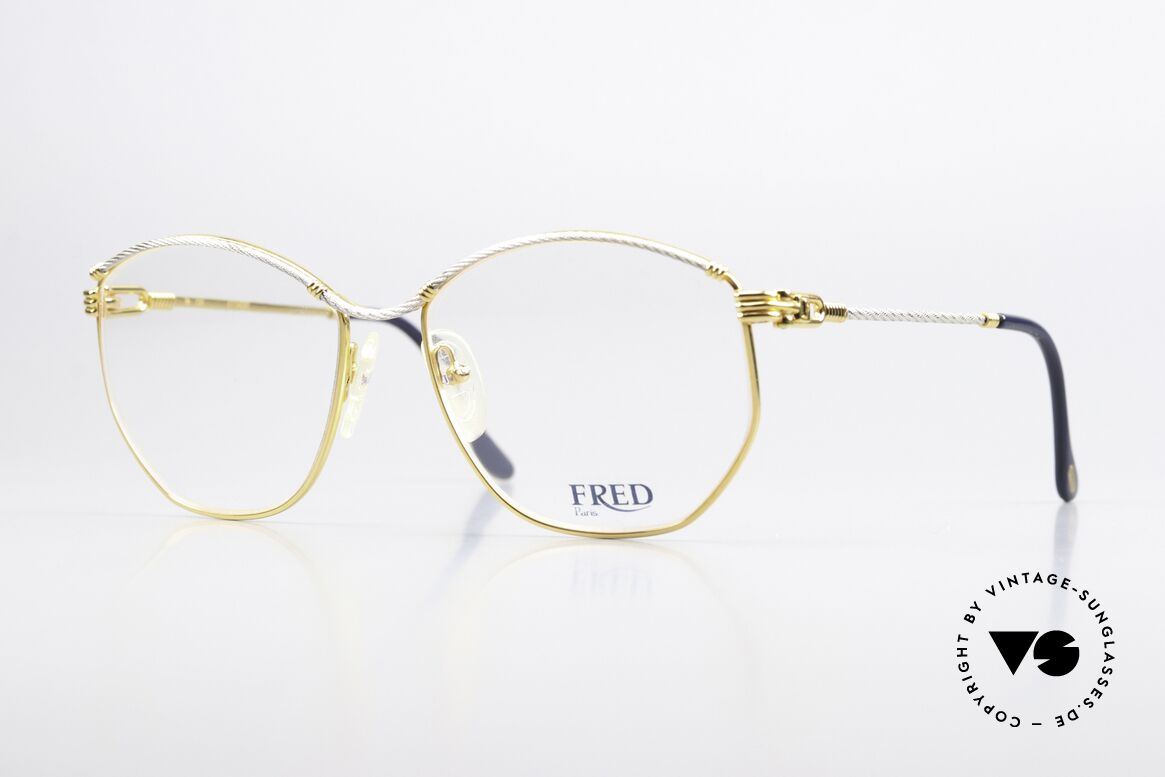 Fred Cythere - M Sailing Glasses For Women, lovely vintage 90's Fred luxury eyeglasses for ladies, Made for Women