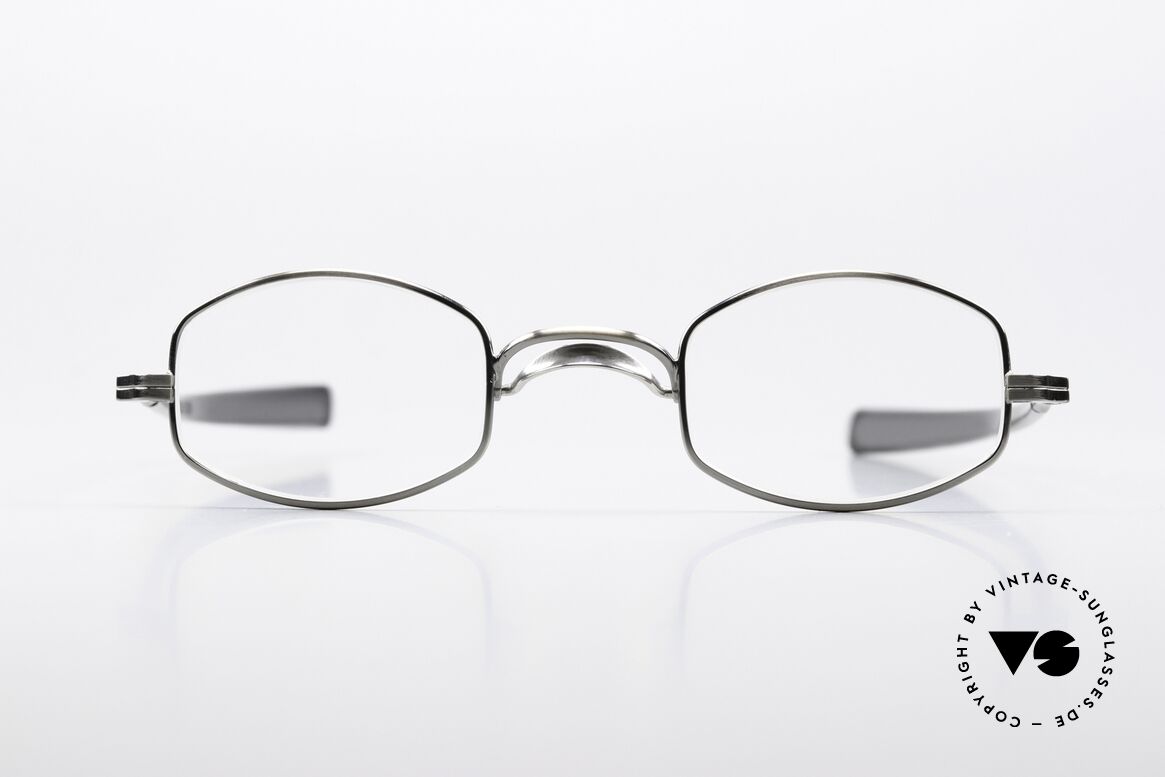 Lunor Swing A 30 Antique Silver Eyeglasses, original LUNOR Swing A30 vintage eyeglasses-frame, Made for Men and Women