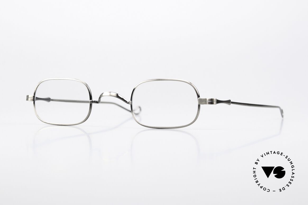 Lunor II 00 Metal Frame Antique Silver, rare Lunor eyeglasses with timeless elegant design, Made for Men and Women