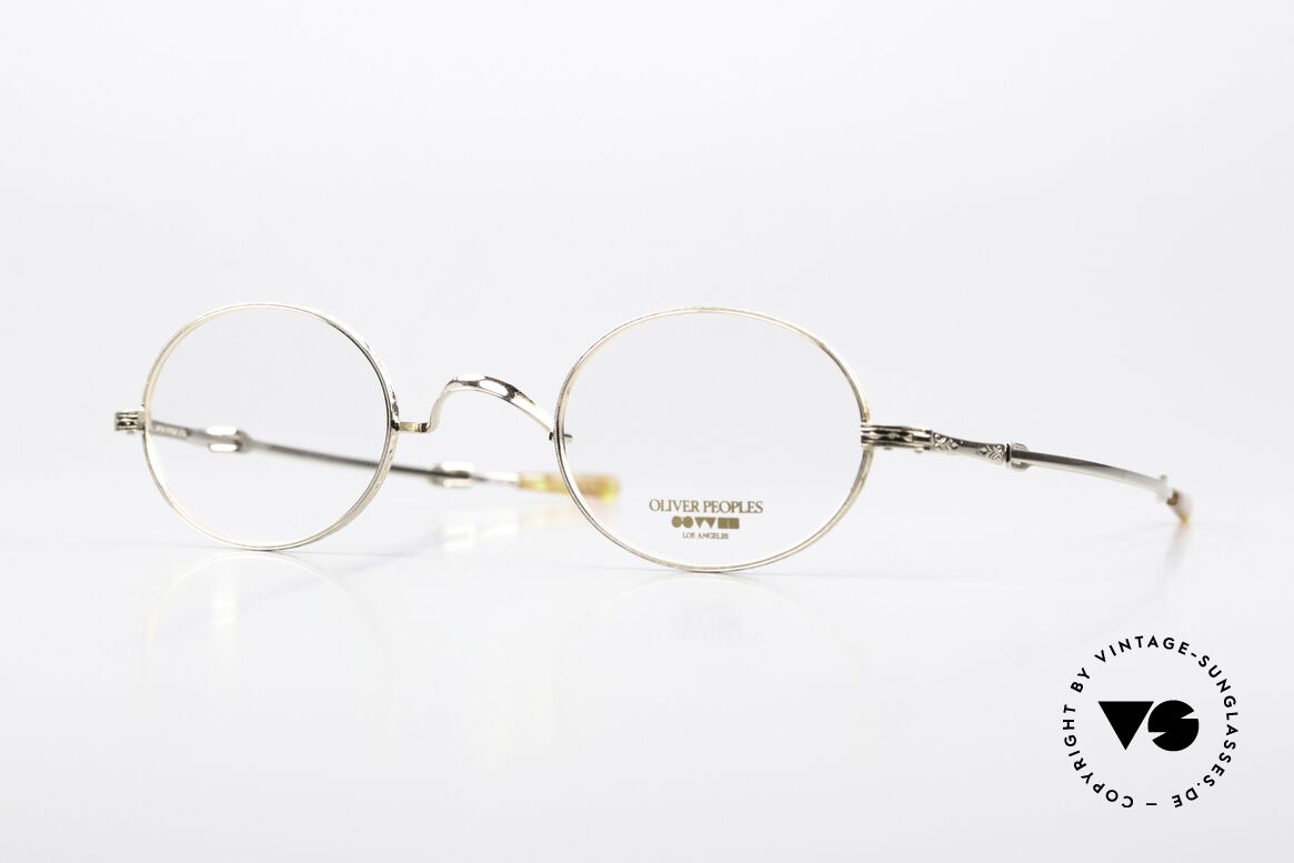 Oliver Peoples OP76G Small Specs Made in Japan, vintage Oliver Peoples eyeglasses from the late 80's, Made for Men and Women