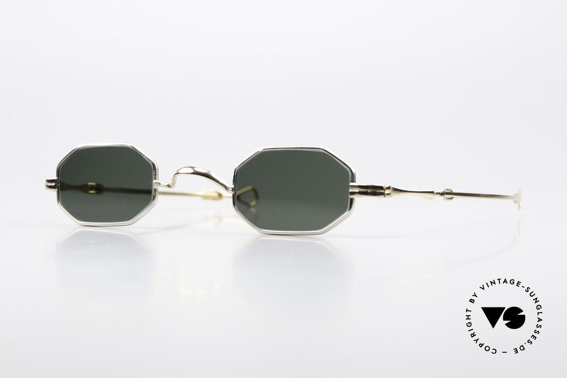 Lunor I 01 Telescopic Extendable Octagonal Frame, old Lunor sunglasses, model I-01 from the 1990's, Made for Men and Women