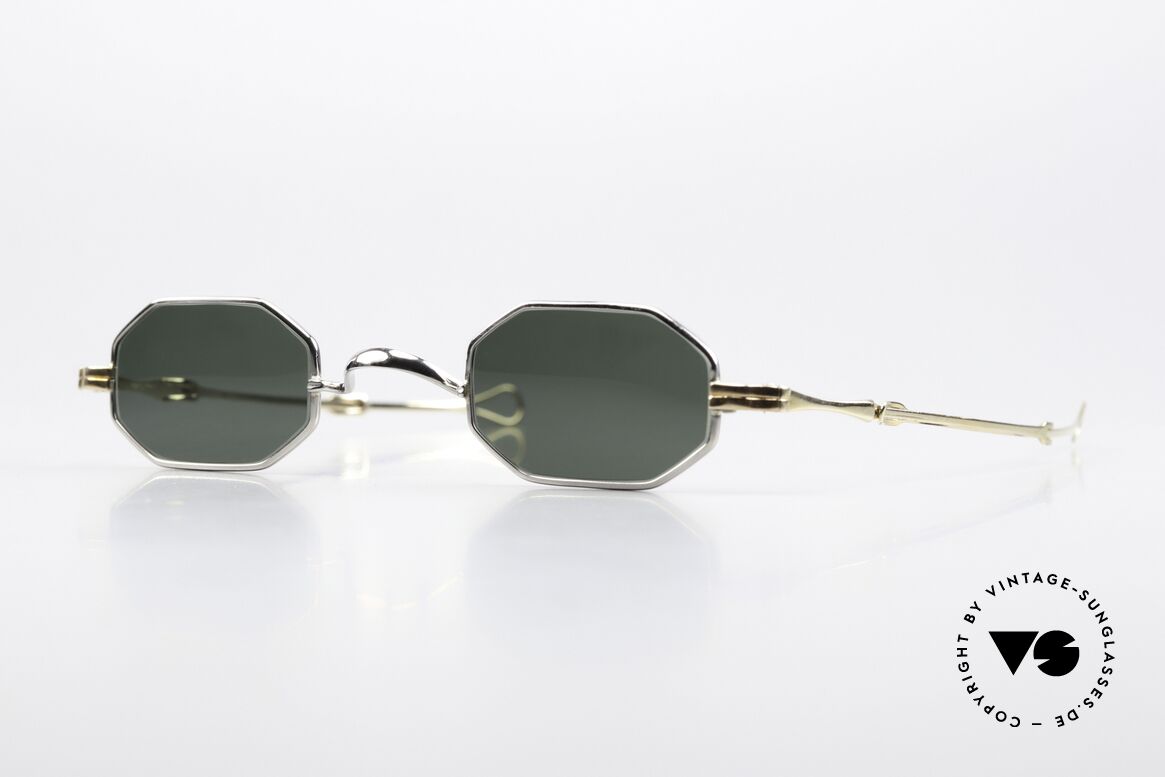 Lunor I 01 Telescopic Platinum And Gold-Plated, old Lunor sunglasses, model I-01 from the 1990's, Made for Men and Women