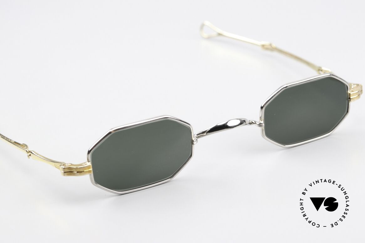 Lunor I 01 Telescopic Platinum And Gold-Plated, gold-plated temples; platinum-plated front & bridge, Made for Men and Women