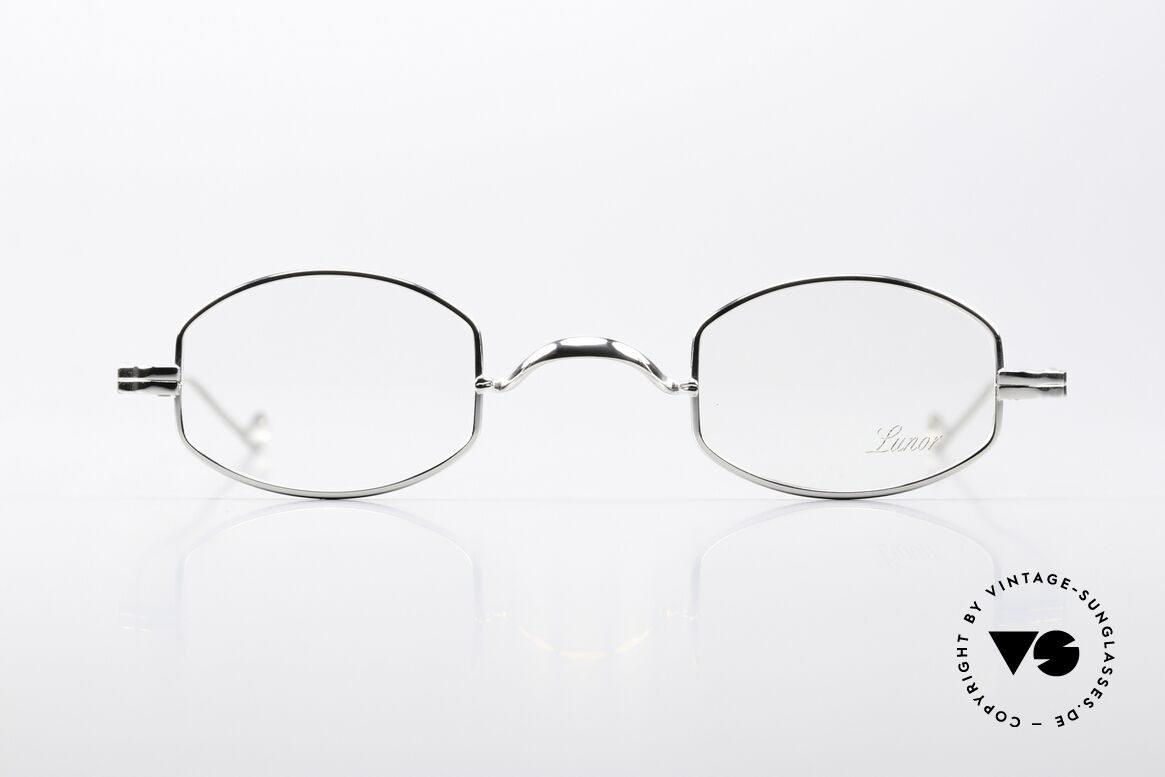 Lunor II 02 Small Frame Platinum Plated, Lunor: timeless classics, made in Germany, unisex, Made for Men and Women