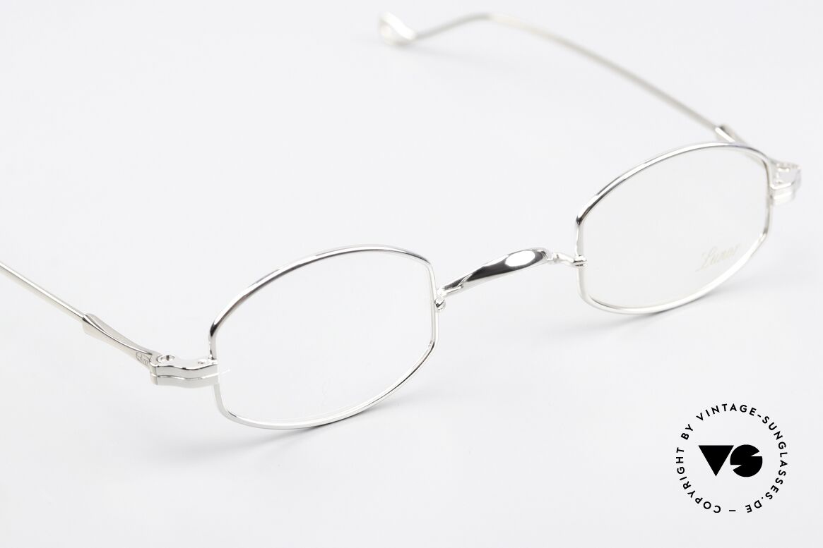 Lunor II 02 Small Frame Platinum Plated, this rarity can be glazed with prescription lenses, Made for Men and Women