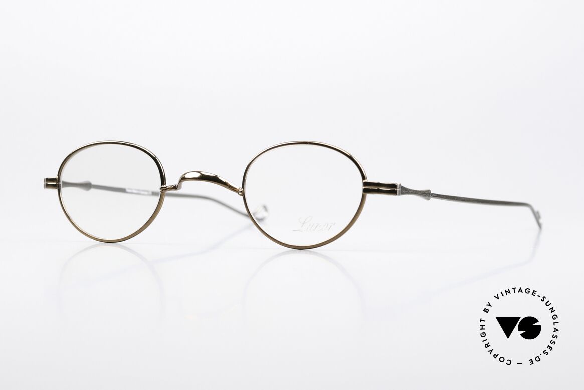 Lunor II 03 Customized Bronze Silver, extra SMALL vintage eyeglasses of the Lunor II Series, Made for Men and Women