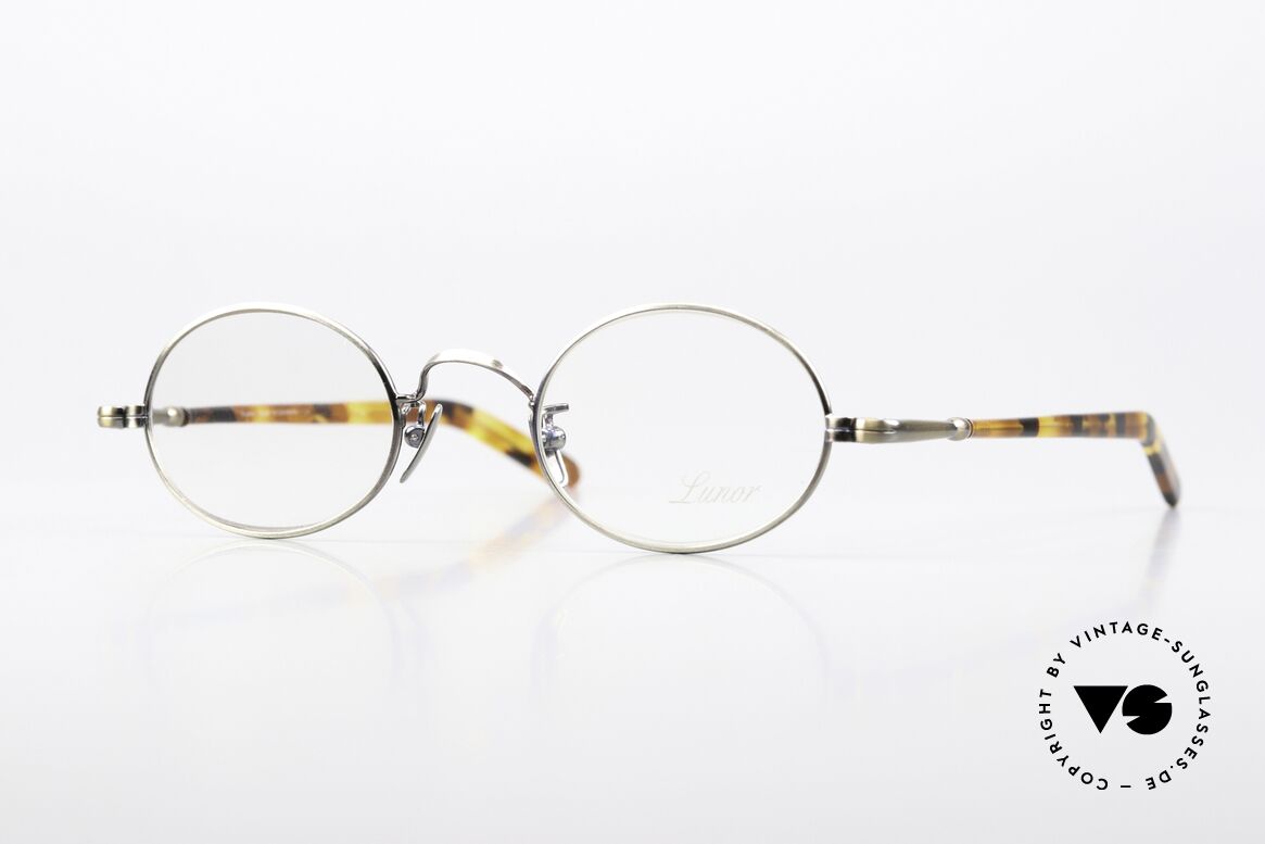 Lunor VA 100 Oval Glasses Antique Gold, old LUNOR eyeglasses, model VA 100, size 43/24, 140, Made for Men and Women