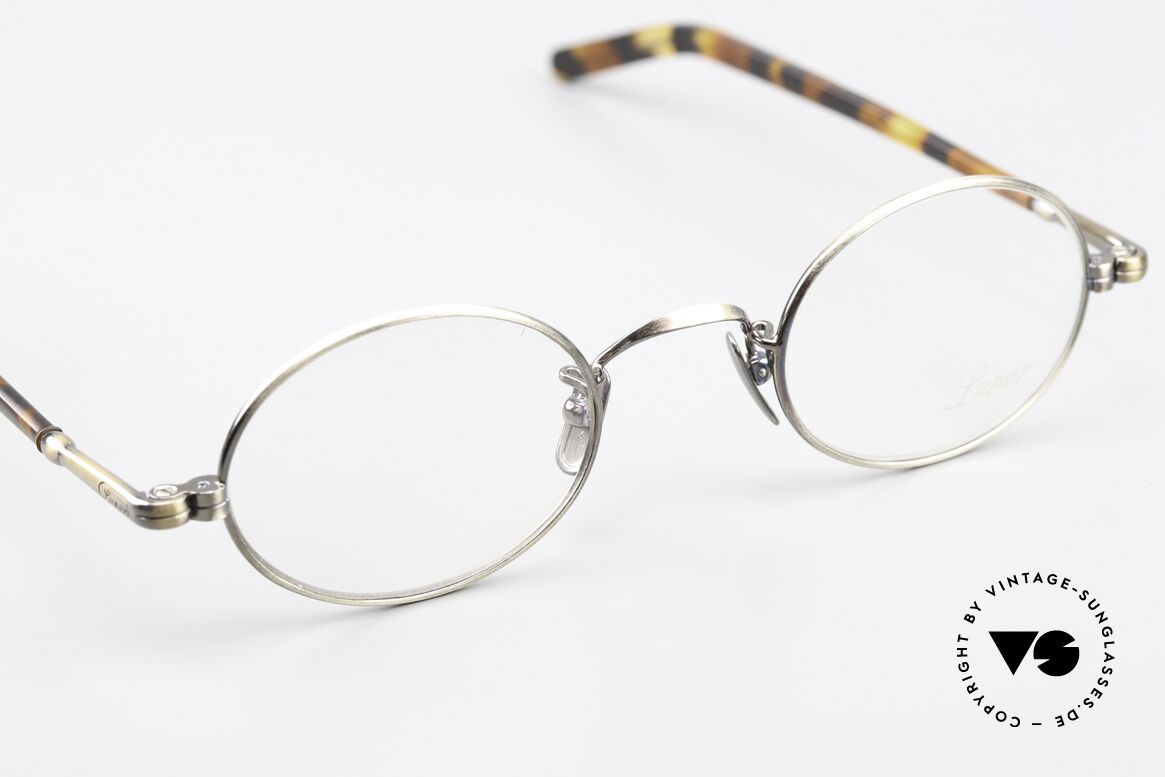 Lunor VA 100 Oval Glasses Antique Gold, unworn (like all our vintage eyewear classics by LUNOR), Made for Men and Women