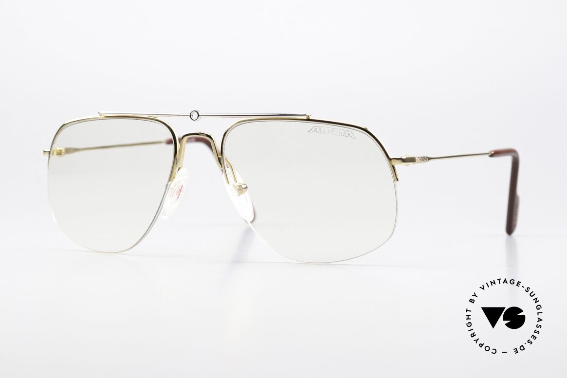 Alpina PCF 98 Nylor 90's Aviator Glasses, Alpina eyeglasses of the legendary Procar Series, Made for Men