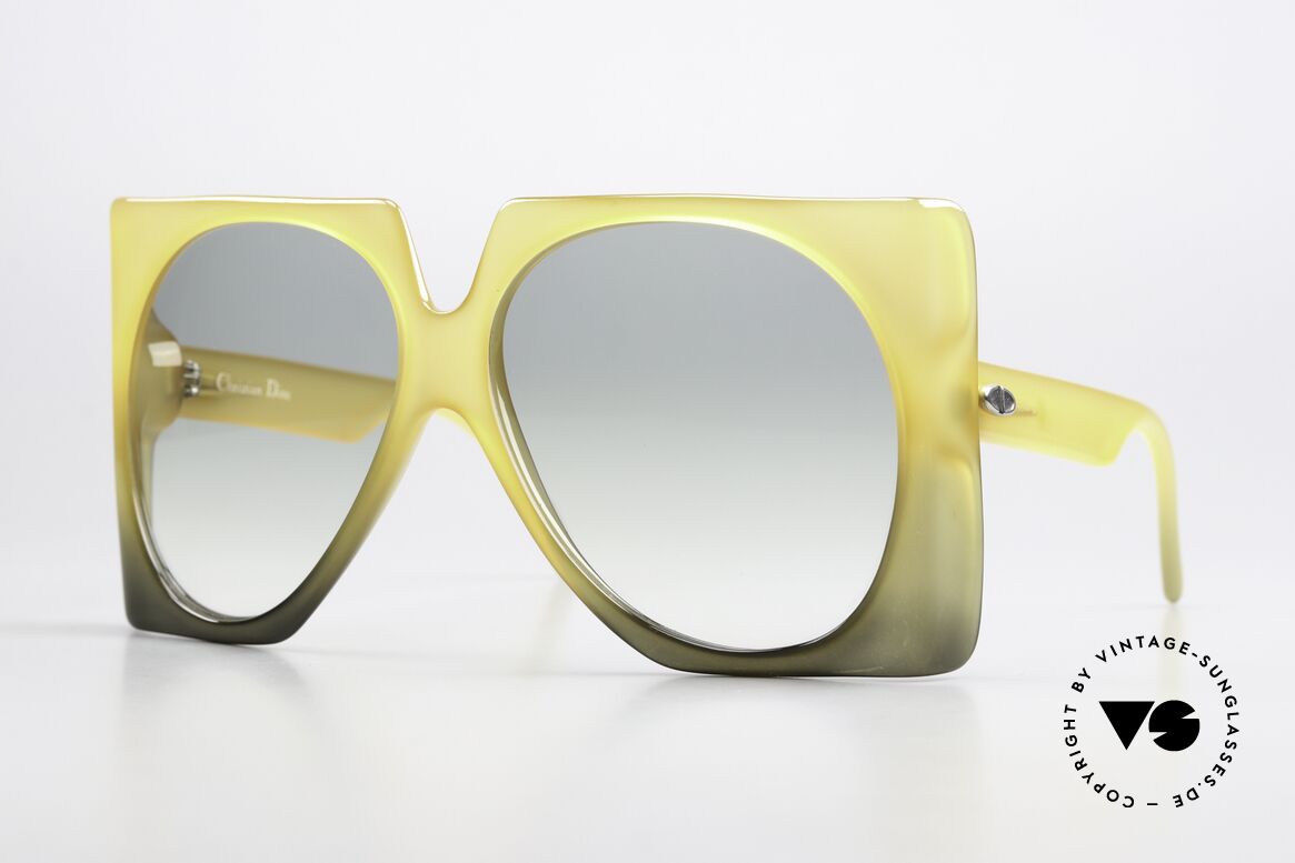 Christian Dior D03 First Optyl Dior Early 70's, Ch. Dior XXL designer sunglasses from the early 1970's, Made for Women