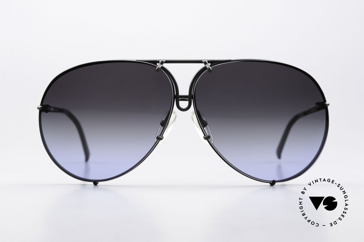 Porsche 5623 Customized Black To Blue, the 1980's legend with interchangeable sun lenses, Made for Men and Women