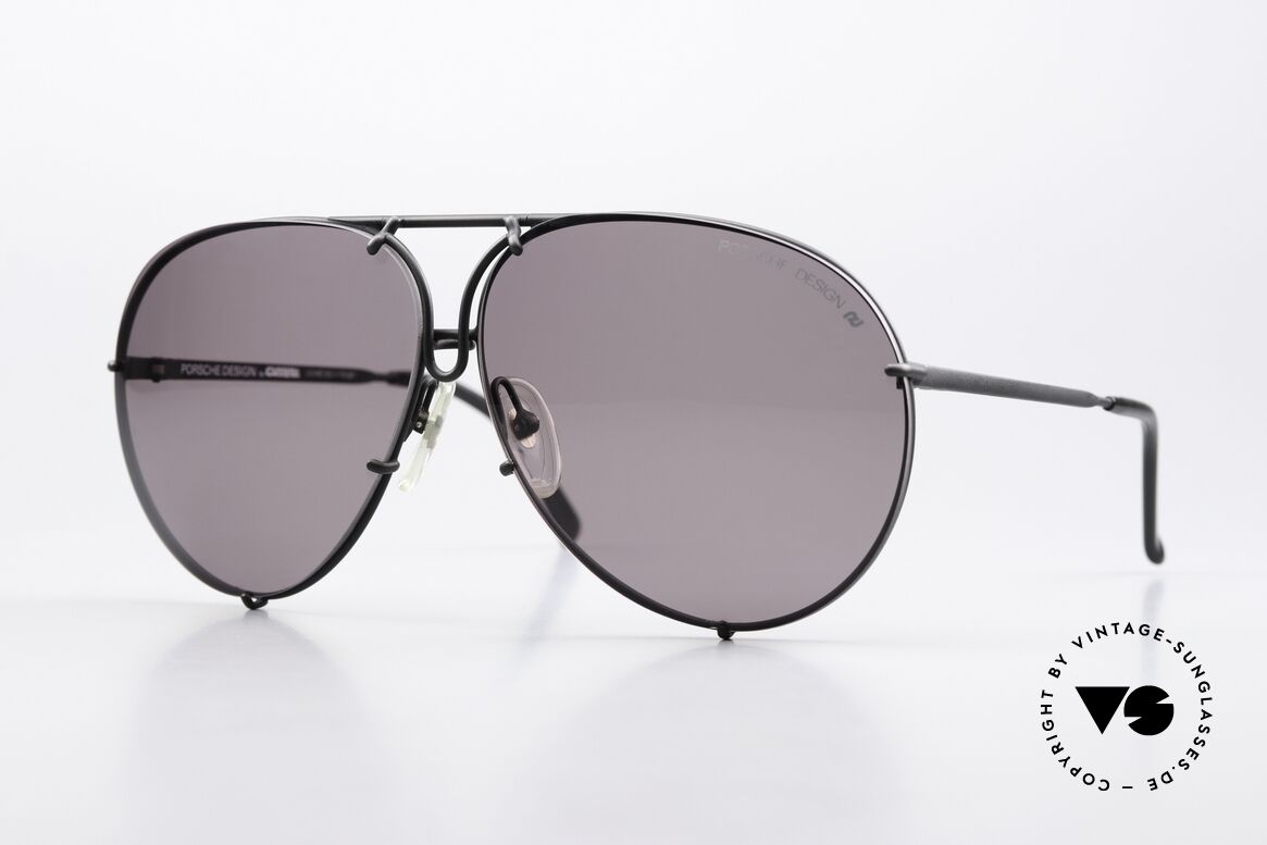 Porsche 5623 Customized Black To Blue, 1 pair of original SOLID GRAY (with the PD lettering), Made for Men and Women