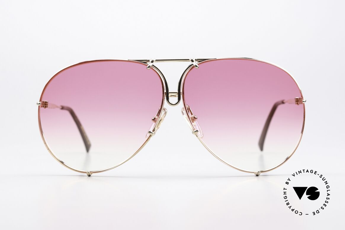 Porsche 5623 Customized Pink Gradient, the 1980's legend with interchangeable sun lenses, Made for Men and Women