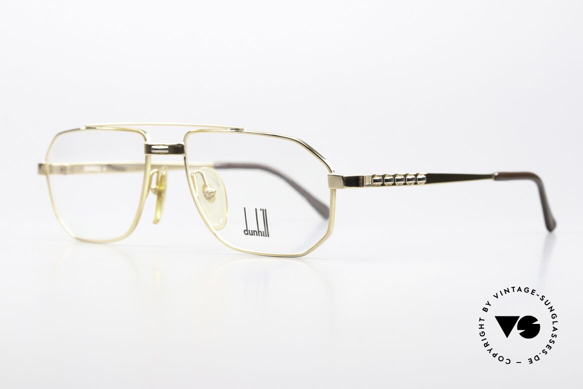 Dunhill 6150 Classic 90's Eyeglasses Men, size 55-16, col. 41: costly gold-plated & rhodanized, Made for Men