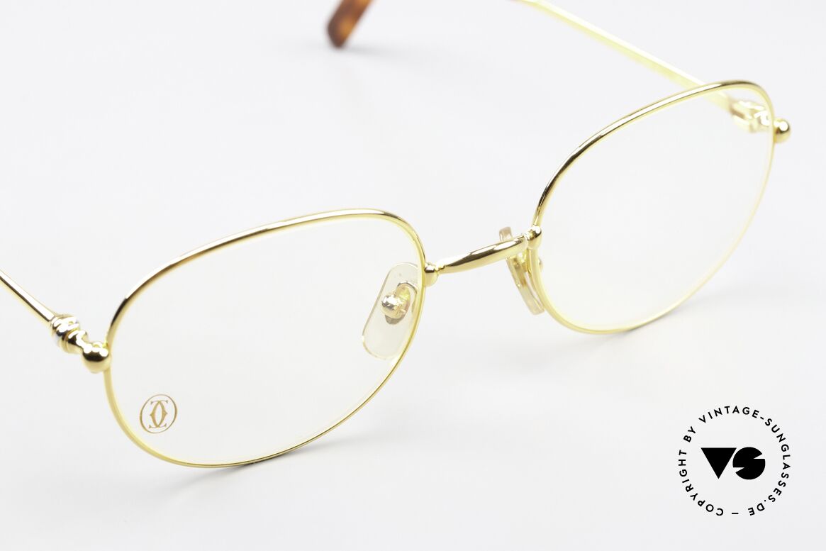 Cartier Antares - M 22ct Gold-Plated Frame, NO retro fashion, but a 90's original; medium size 52°21, Made for Men and Women