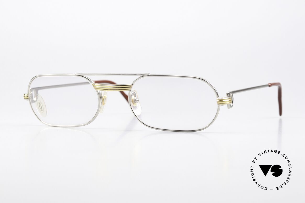 Cartier MUST LC - M 90's Luxury Frame Platinum, MUST: the first model of the Lunettes Collection '83, Made for Men