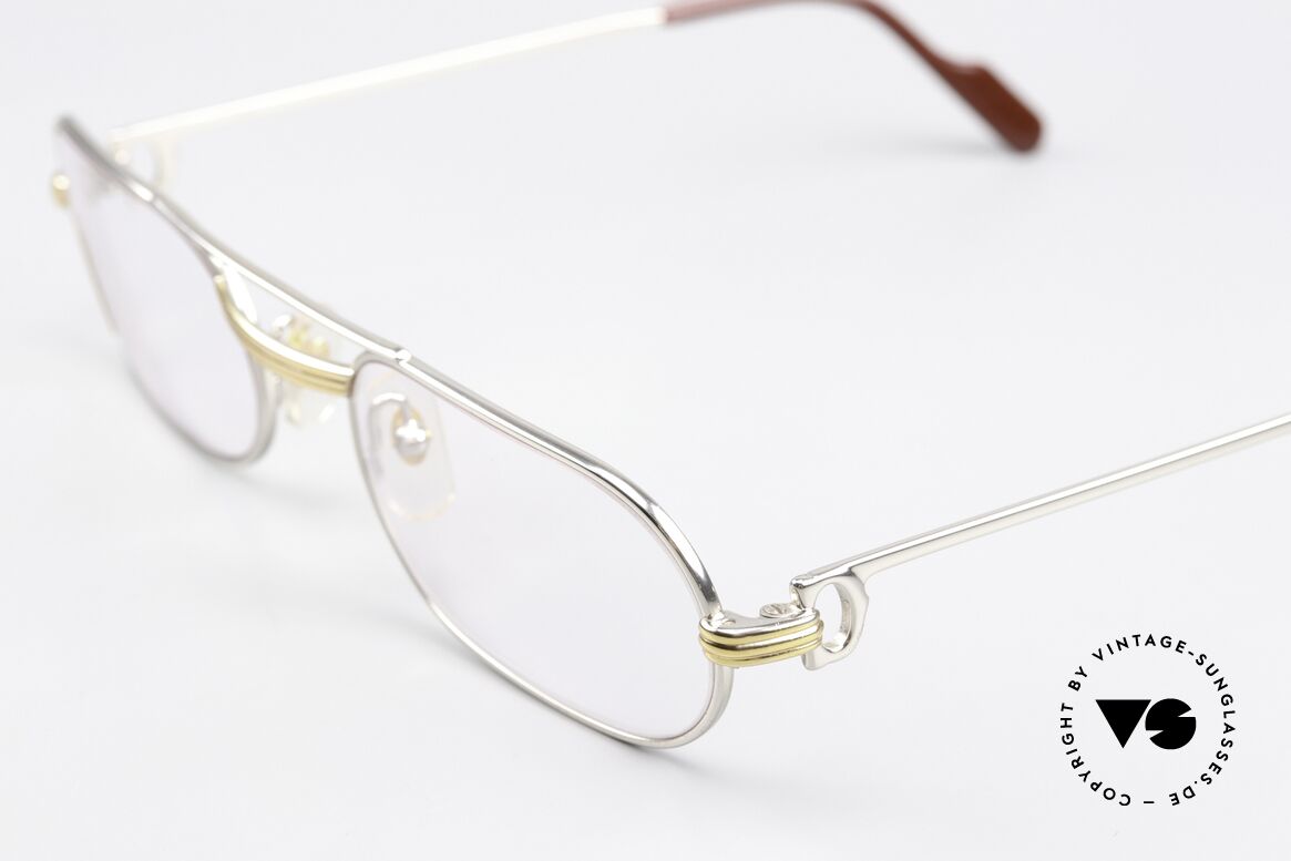 Cartier MUST LC - M 90's Luxury Frame Platinum, LIMITED 'PLATINE EDITION' (silver platinum finish), Made for Men