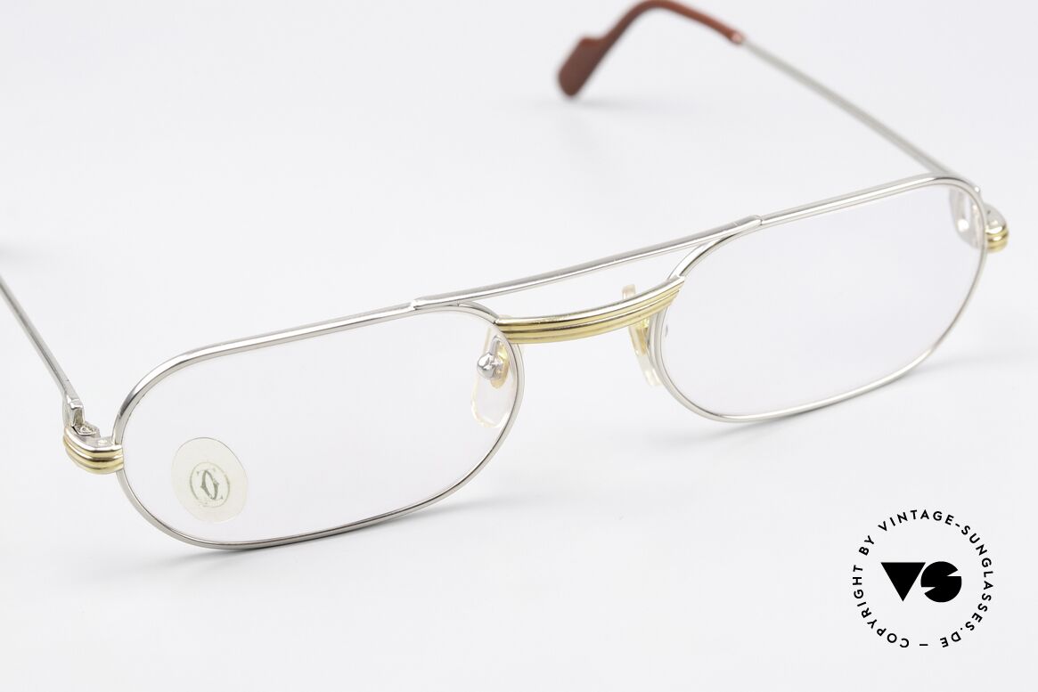 Cartier MUST LC - M 90's Luxury Frame Platinum, unworn with orig. packing (very rare in this condition), Made for Men