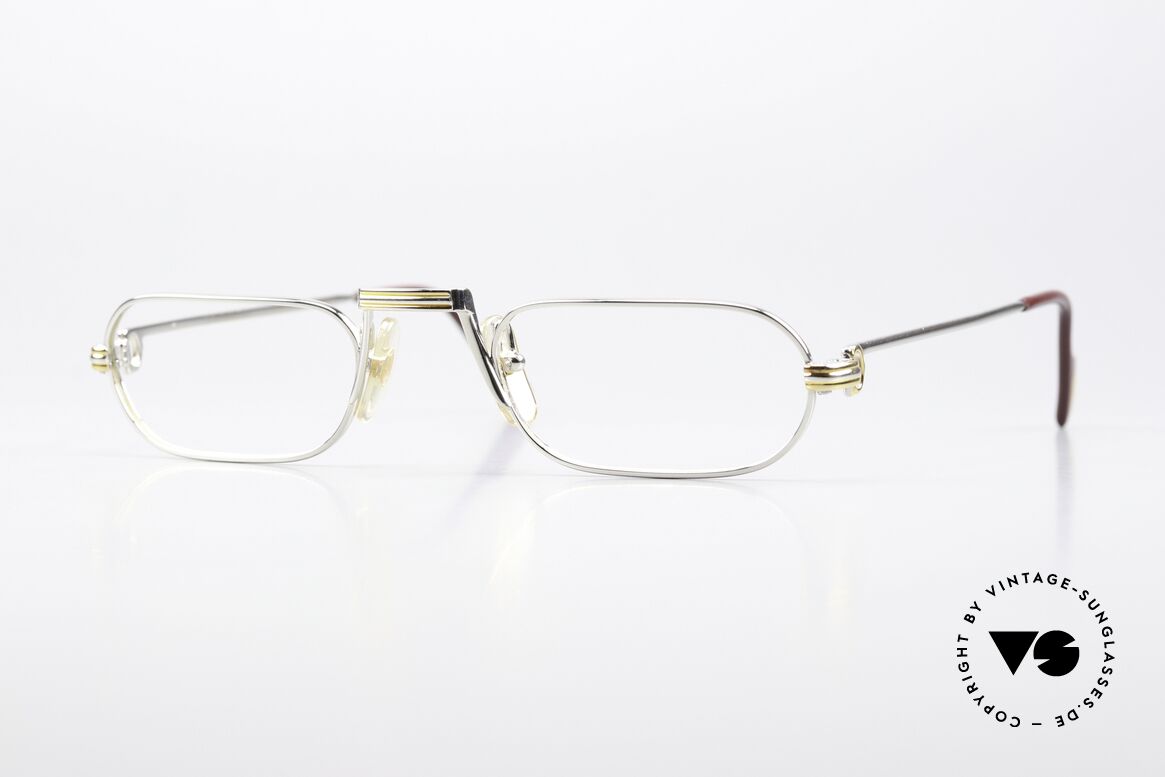 Cartier Demi Lune LC - M Platinum Reading Specs 1987, Demi Lune = the world famous reading glasses by CARTIER, Made for Men