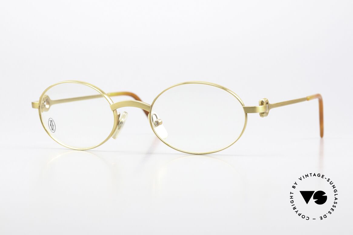 Cartier Spider - M Luxury Eyewear Oval 90's, oval CARTIER vintage luxury eyeglasses from 1999, Made for Men and Women