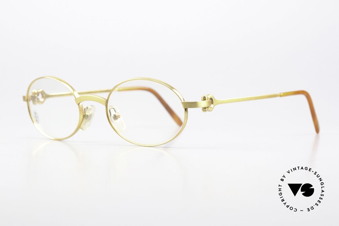 Cartier Spider - M Luxury Eyewear Oval 90's, brushed GOLD finish (noble and 1st class quality), Made for Men and Women