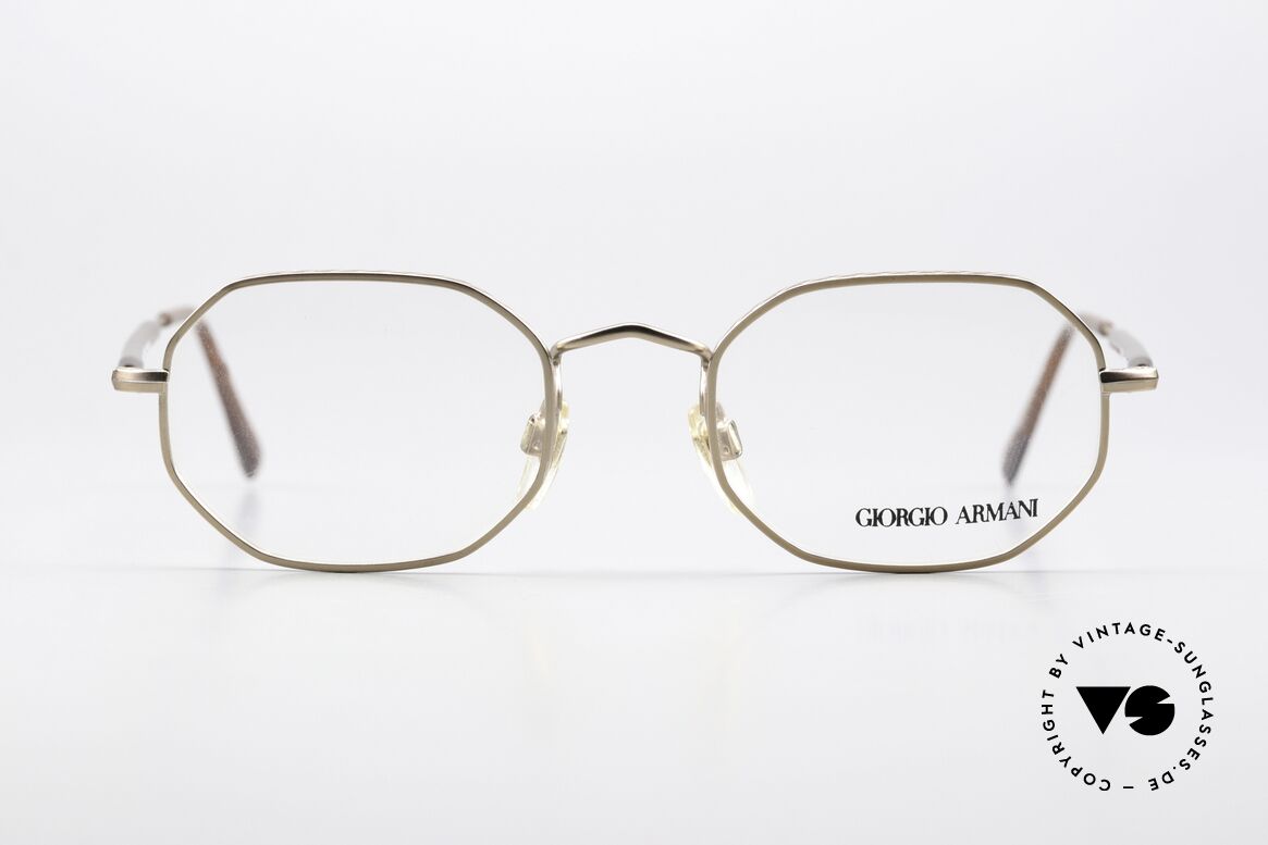 Giorgio Armani 182 Octagonal Vintage Eyewear, octagonal metal frame, unisex, top-notch quality, Made for Men and Women