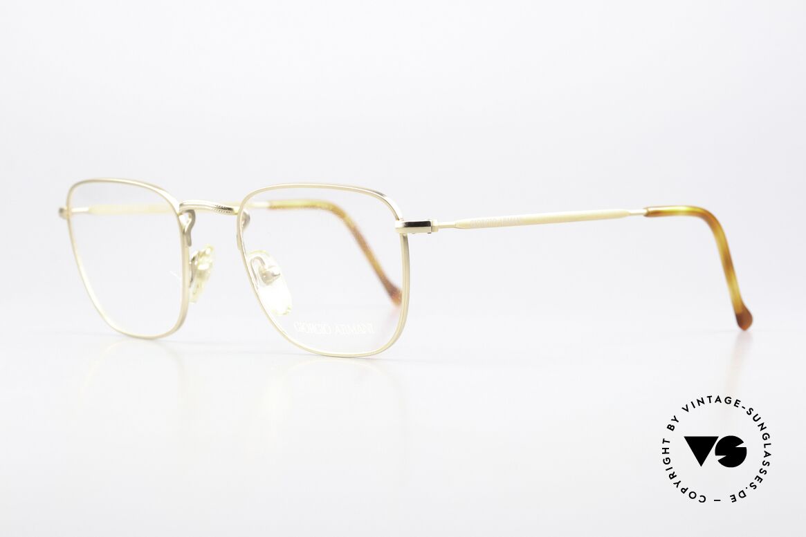 Giorgio Armani 137 Eyewear Classics 1990's, dulled gold metal frame, size 48-20, 135mm temples, Made for Men and Women