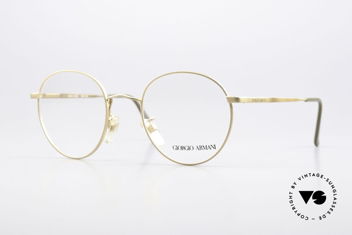 Giorgio Armani 201 Vintage Specs 90's Unisex, panto GIORGIO ARMANI vintage designer eyeglasses, Made for Men and Women