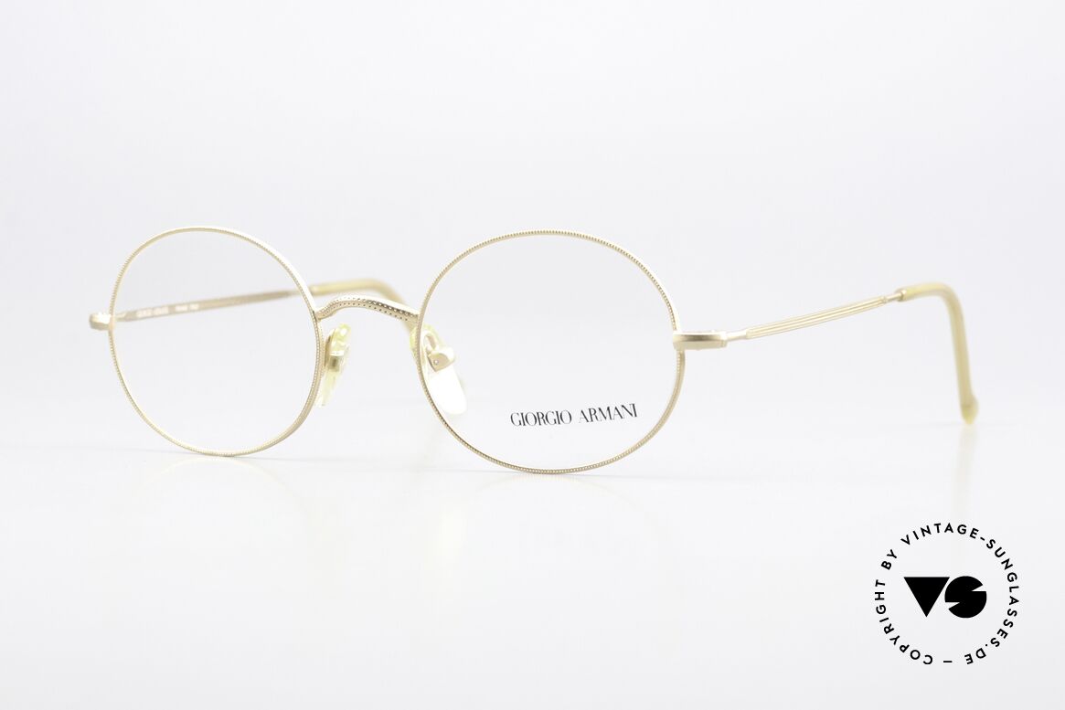 Giorgio Armani 134 80's Frame Timeless Round, timeless Giorgio Armani vintage designer glasses, Made for Men and Women