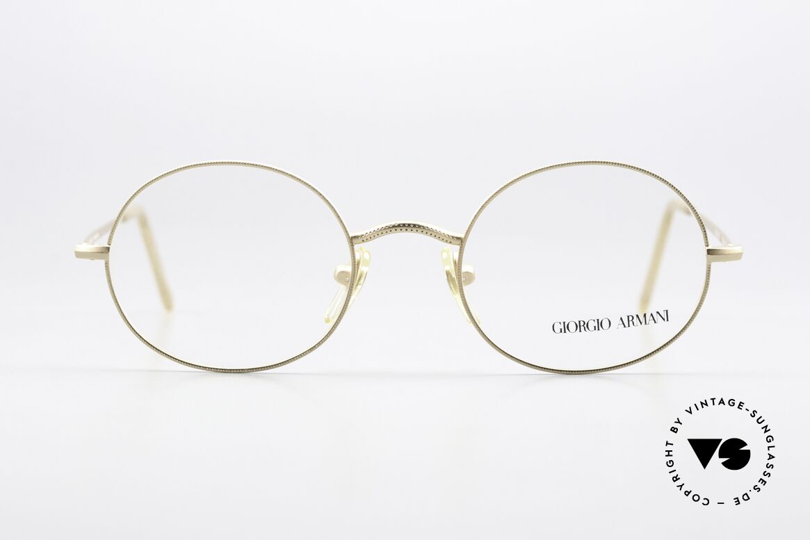 Giorgio Armani 134 80's Frame Timeless Round, oval frame design with discreet elegant coloring, Made for Men and Women