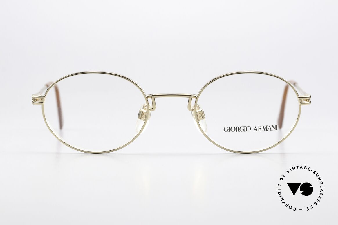 Giorgio Armani 244 Gold Plated Vintage Frame, a timeless 1990's model in tangible premium quality, Made for Men and Women