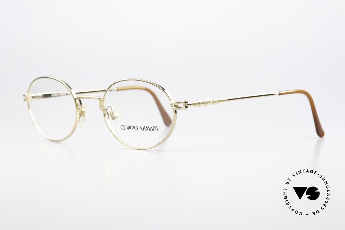 Giorgio Armani 244 Gold Plated Vintage Frame, with subtle frame details (typically Giorgio Armani), Made for Men and Women