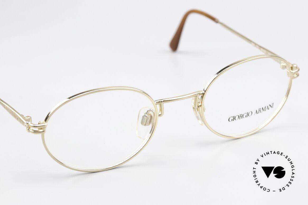 Giorgio Armani 244 Gold Plated Vintage Frame, NO RETRO EYEWEAR, but a 30 years old ORIGINAL!, Made for Men and Women