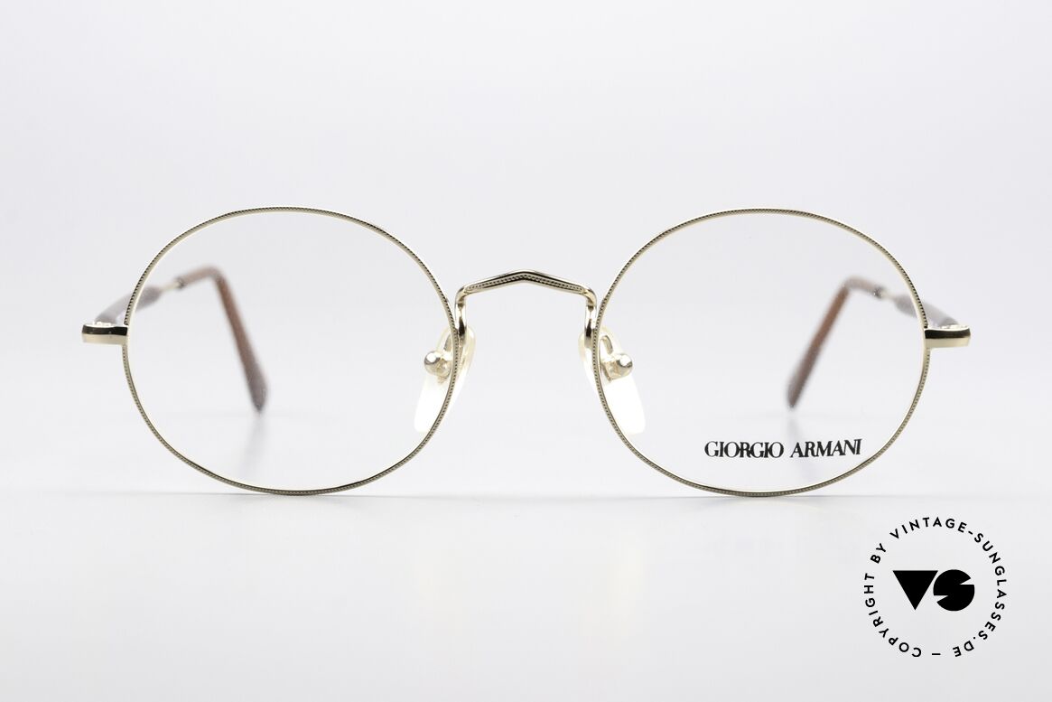 Giorgio Armani 172 No Retro 90s Oval Glasses, classic 'OVAL frame shape' in size 49-20, 140mm, Made for Men and Women