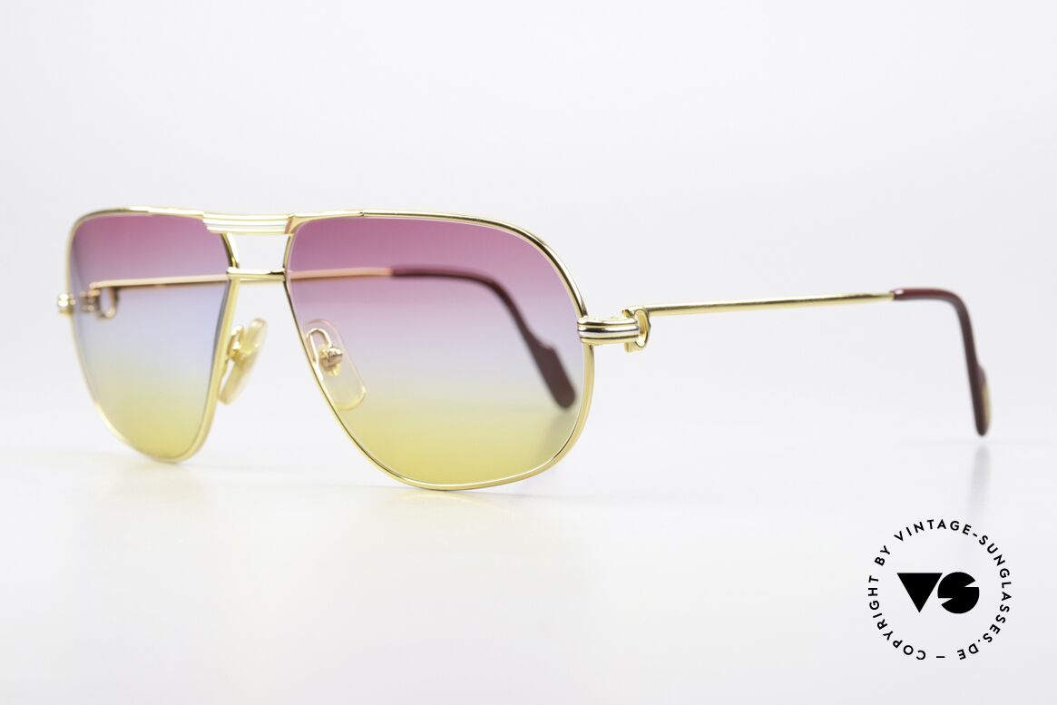 Cartier Tank - L Unique Sunrise Lenses, Tank: model of the old 'rimmed series' by CARTIER Paris, Made for Men