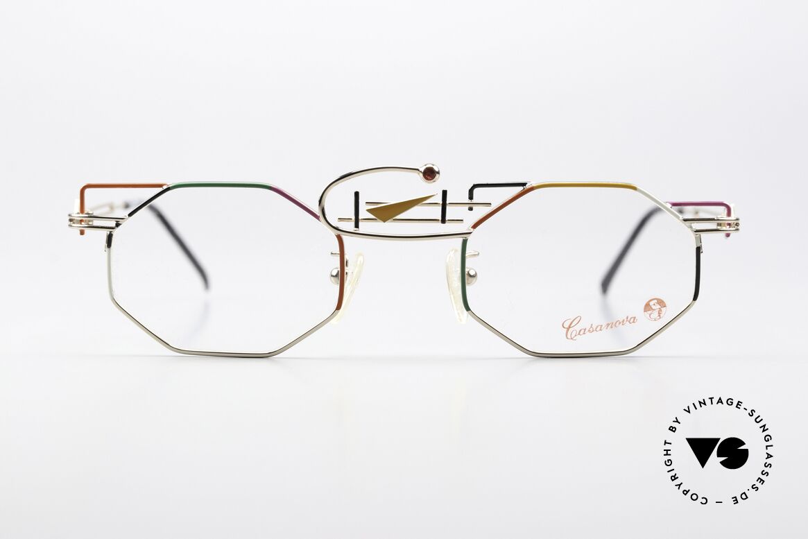 Casanova KC-0 Abstract Art Eyeglasses, Casanova glasses, model KC-0, size 44/23 in color 01, Made for Men and Women