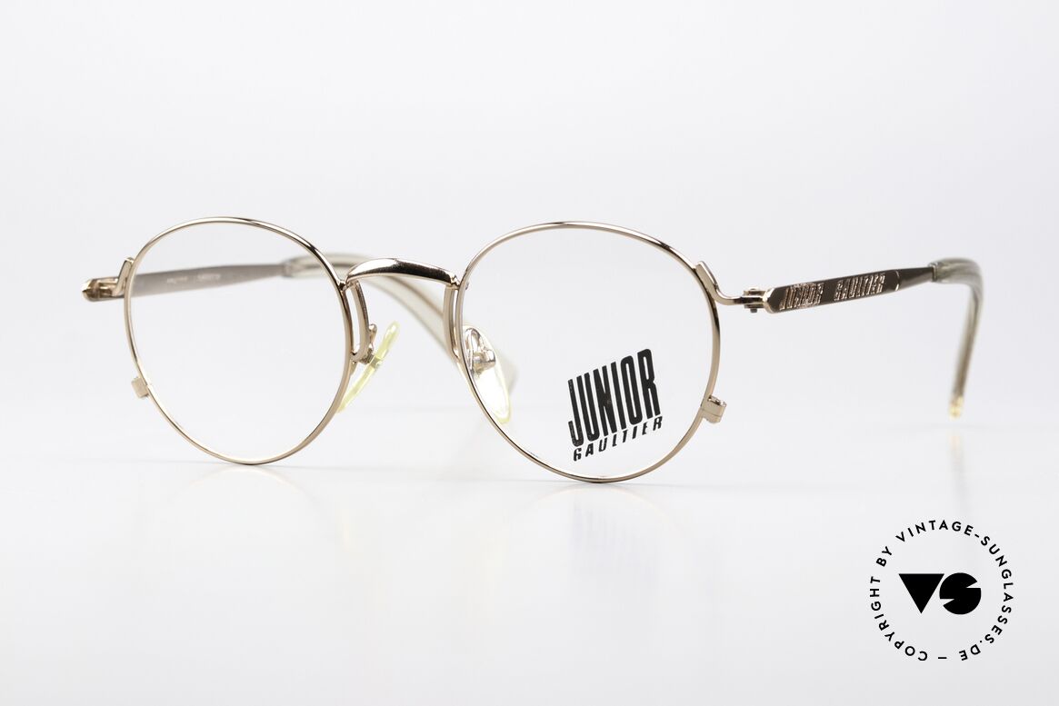 Jean Paul Gaultier 57-1171 True Vintage Frame 1995, high-end Panto designer frame by J.P. Gaultier, Made for Men and Women